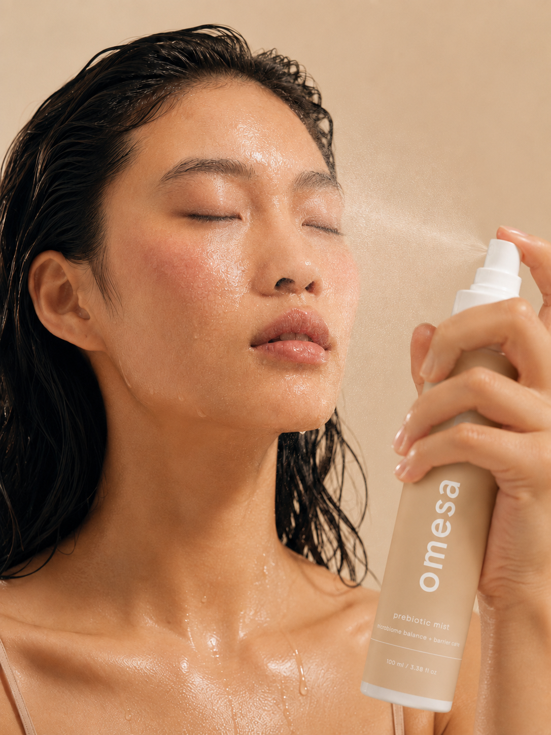 OMESA Prebiotic Mist für Feuchtigkeit und tägliche Hautbarriere-Pflege